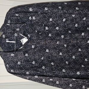 Free People Swirl Pattern Long Sleeve Top